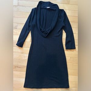 Green Ville elegant black cowl neck sweater